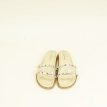 Valentino Metallic Gold Rockstud Flat Slide 39