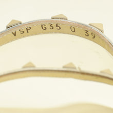 Valentino Metallic Gold Rockstud Flat Slide 39