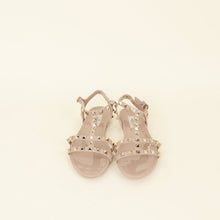 Valentino Nude Rockstud Rubber Flat Sandals 39