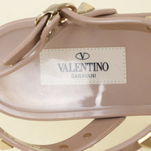 Valentino Nude Rockstud Rubber Flat Sandals 39