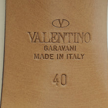 Valentino Cream Vlogo Signature 80 Slide Mules 40