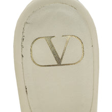 Valentino Cream Vlogo Signature 80 Slide Mules 40