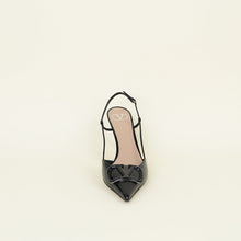 Valentino Black VLogo Slingback Pumps 41