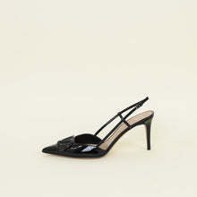 Valentino Black VLogo Slingback Pumps 41