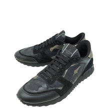 Valentino Black Camouflage Rockrunner Sneakers 45