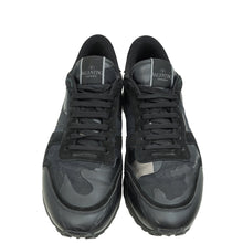 Valentino Black Camouflage Rockrunner Sneakers 45