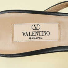 Valentino Black Rockstud Asymmetrical Sandal 35
