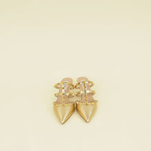 Valentino Metallic Gold Rockstud Heeled Mules 35