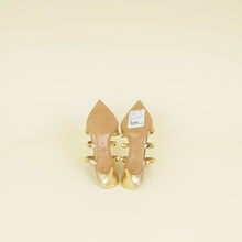 Valentino Metallic Gold Rockstud Heeled Mules 35