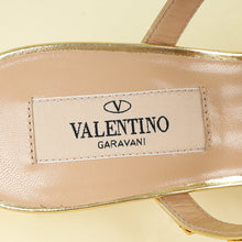 Valentino Metallic Gold Rockstud Heeled Mules 35