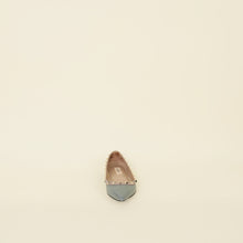 Valentino Bluish Grey Rockstud Ballerina Flats 36