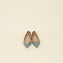 Valentino Bluish Grey Rockstud Ballerina Flats 36