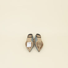 Valentino Bluish Grey Rockstud Ballerina Flats 36