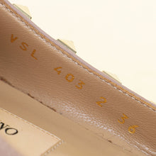 Valentino Bluish Grey Rockstud Ballerina Flats 36