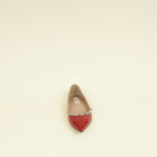 Valentino Red Rockstud Flat Ballerina 37.5