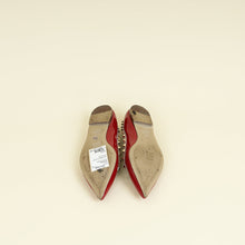 Valentino Red Rockstud Flat Ballerina 37.5