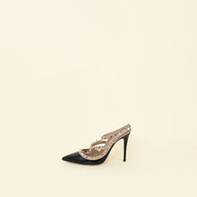 Valentino Black Rockstud Caged Ankle Strap Pumps 37.5