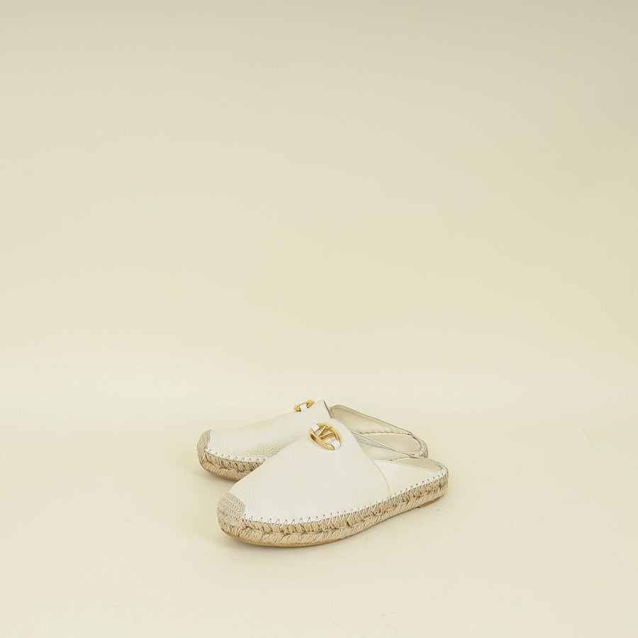 Valentino Ivory VLogo Mule 37