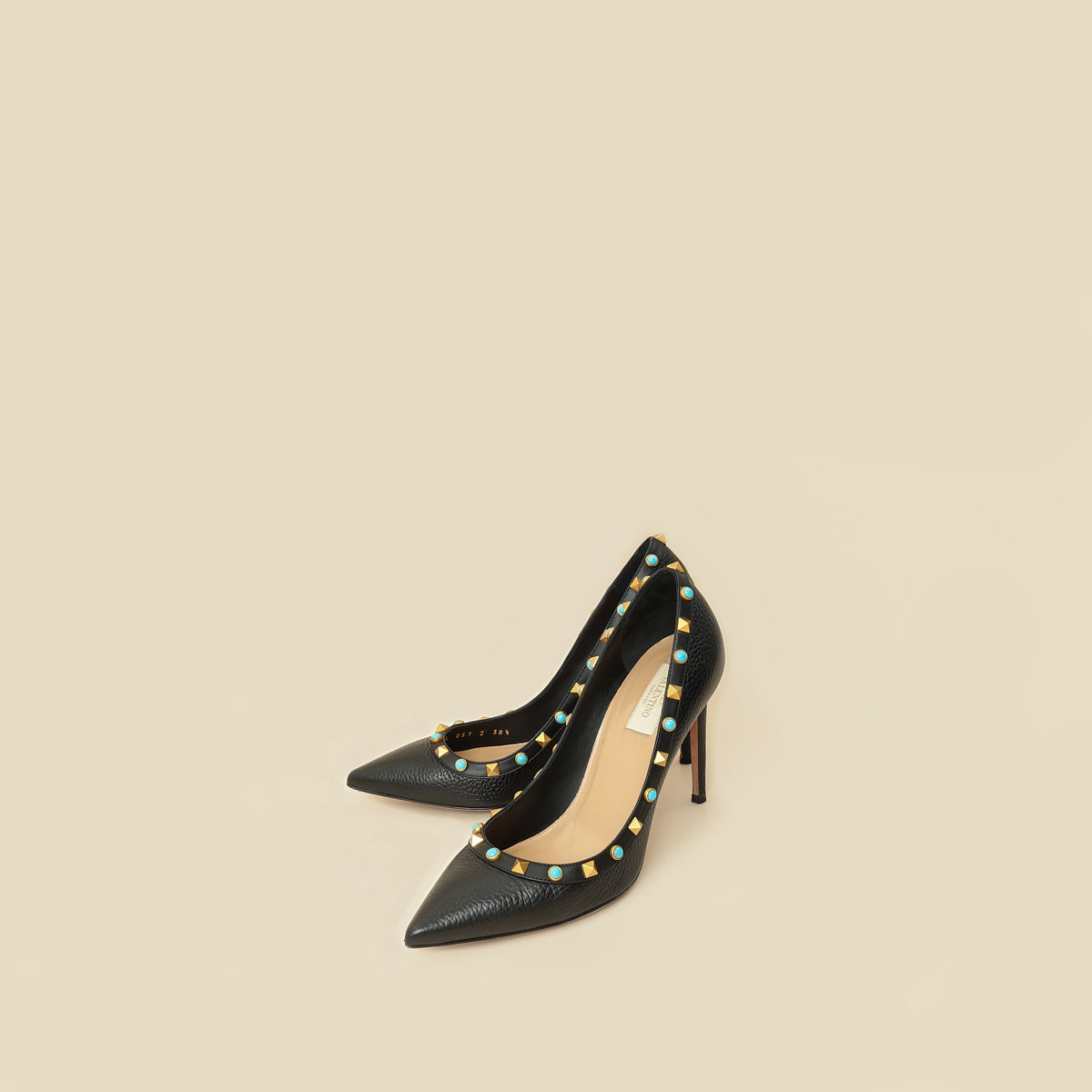 Valentino Rockstud Rolling Pumps 38.5