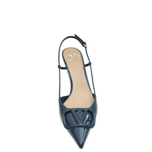 Valentino Navy Blue Vlogo Signature Slingback Pump 38