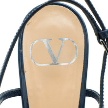 Valentino Navy Blue Vlogo Signature Slingback Pump 38