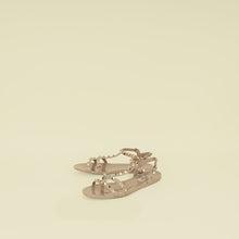 Valentino Poudre Rockstud Flat Rubber Sandal 38