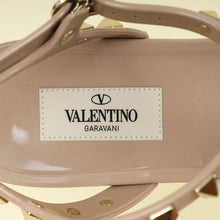 Valentino Poudre Rockstud Flat Rubber Sandal 38
