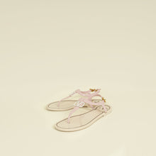 Valentino Pink Cream Vlogo Thong Sandal 38