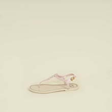Valentino Pink Cream Vlogo Thong Sandal 38