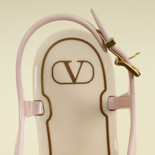 Valentino Pink Cream Vlogo Thong Sandal 38