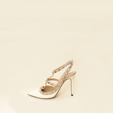 Valentino White Rockstud Caged 100mm Pump 38