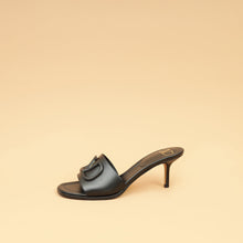 Valentino Black VLOGO 65 Heeled Mules 38
