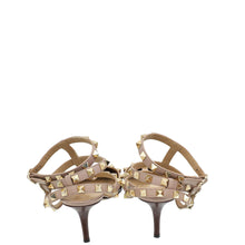 Valentino Burgundy Rockstud Caged Pump 38