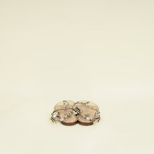 Valentino Metallic Champaigne Rockstud Thong Ankle Strap Flat 39.5