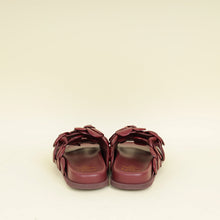 Valentino Burgundy Atelier 03 Rose Edition Flat Sandals 39
