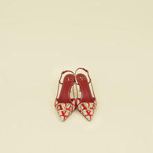Valentino Bicolor VLogo Iconographe Slingback Pumps 39