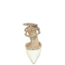 Valentino Light Ivory Rockstud Caged Ankle Strap 65 Pumps 39