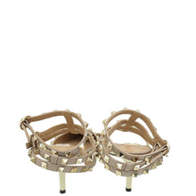 Valentino Light Ivory Rockstud Caged Ankle Strap 65 Pumps 39