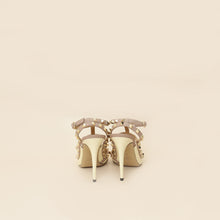 Valentino Cream Rockstud Caged Slingback Pump 39