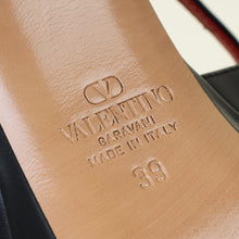 Valentino Black Vlogo Platform Slingback Pump 39