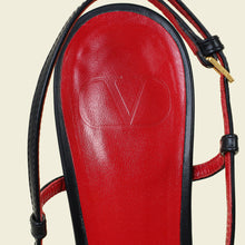 Valentino Black Vlogo Platform Slingback Pump 39