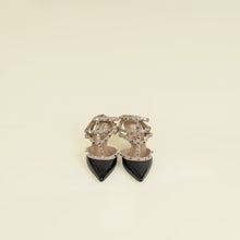 Valentino Black Rockstud Caged Ankle Strap Pump 39
