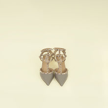 Valentino Taupe Rockstud Caged Ankle Strap Pump 40