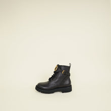 Valentino Black VLogo Combat Boots 40