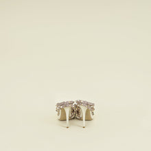 Valentino Creme Rockstud Caged Ankle Strap Pump 40