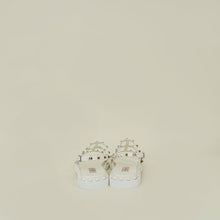 Valentino Latte Rockstud Slides Sandal 40