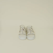Valentino Latte Rockstud Slides Sandal 40