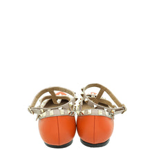 Valentino Rust Rockstud Caged Flat Ballerina 41