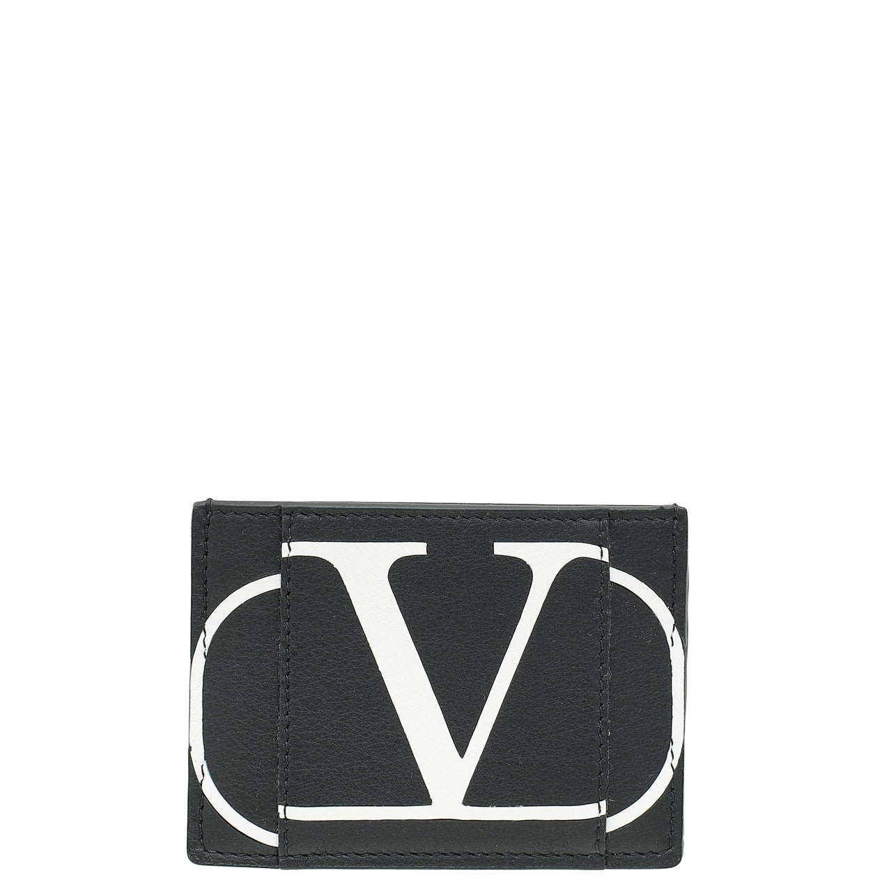Valentino Bicolor Vlogo Print Card Holder