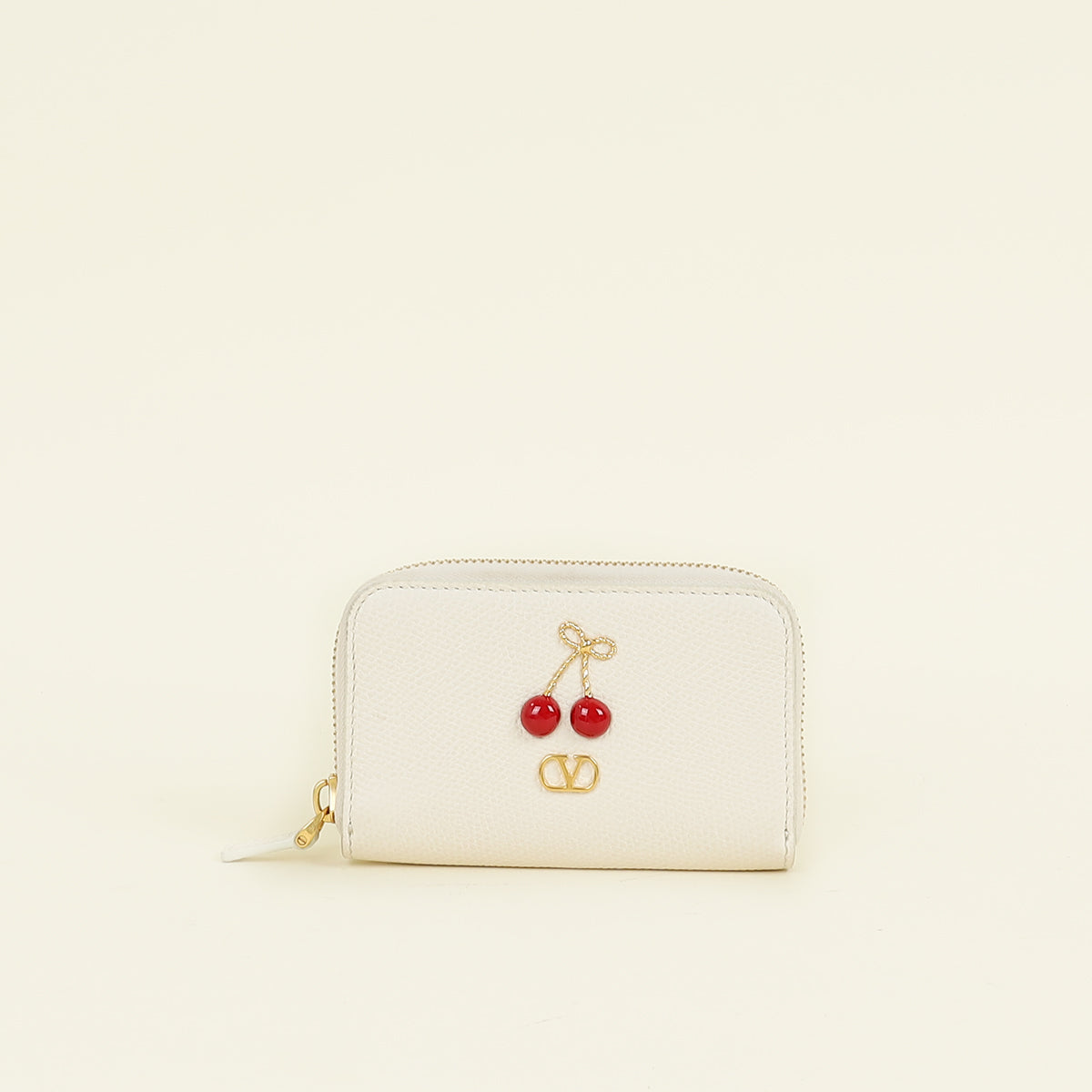 Valentino Cream Cherryfic Small Wallet